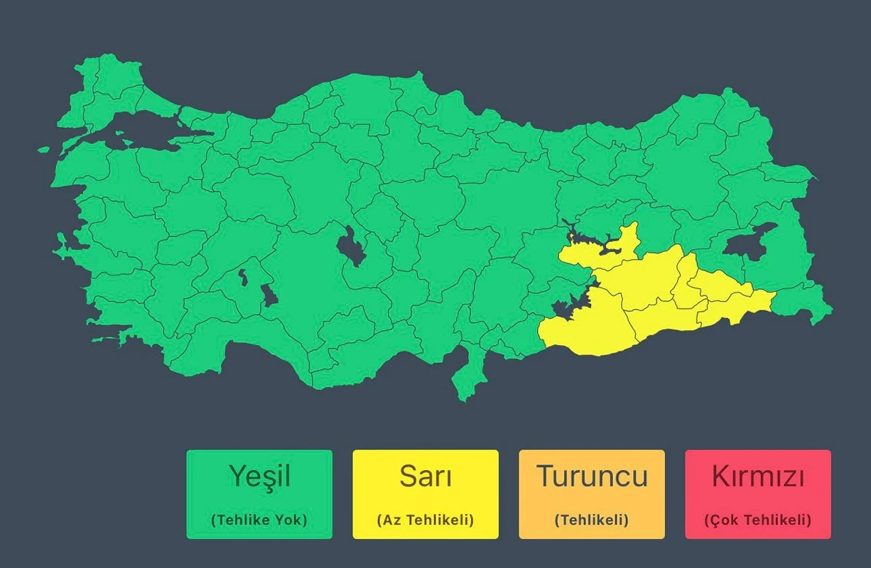 Bu illere sarı kodlu uyarı: Kuvvetli gök gürültülü sağanak geliyor