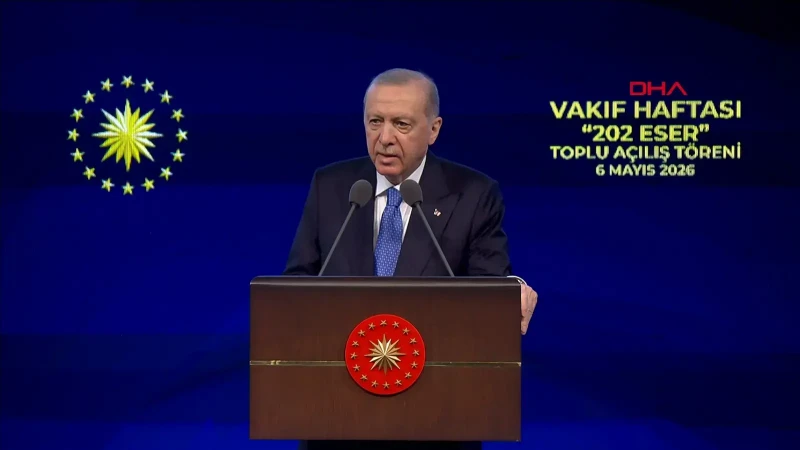 Cumhurbaşkanı Erdoğan: 'Vakıf medeniyetimiz insanlığa pencere açtı'