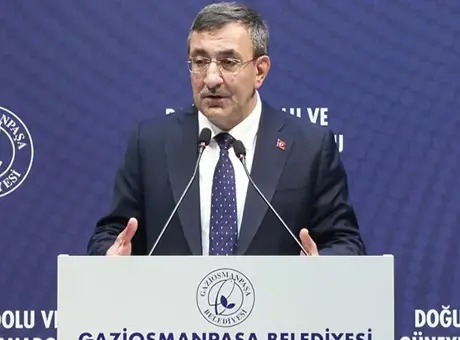 Cumhurbaşkanı Yardımcısı Yılmaz: Türkiye Cumhuriyeti'ni çatışmalardan, ateşten uzak tutuyoruz