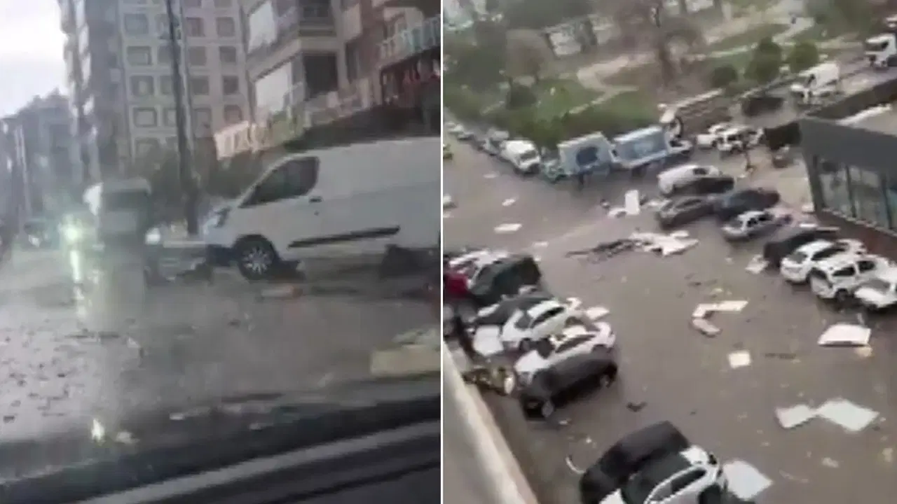 Gaziantep'te ‘süper hücre’ fırtınası şehri talan etti: 23 kişi yaralandı