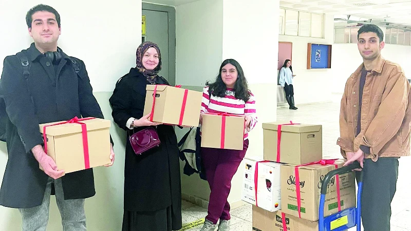 Hastaneye 6 Şubat Kütüphanesi