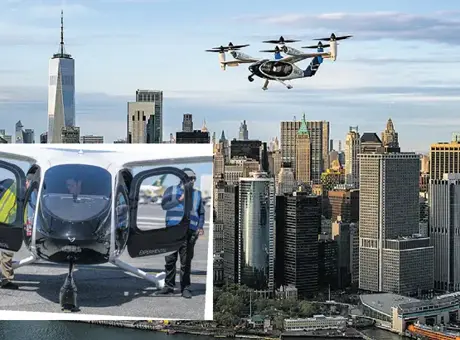 Hava taksi New York semalarında! 10 dakikalık devrim