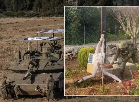 İsa heykeli parçalanmıştı! İsrailli askerin skandal hareketine Lübnan'dan tepki