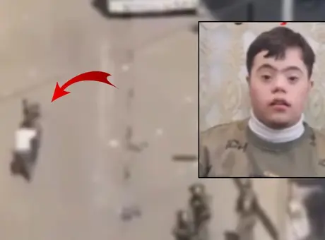 İsrail askerlerinden down sendromlu çocuğa darp! Gözaltı anları kameralara yansıdı