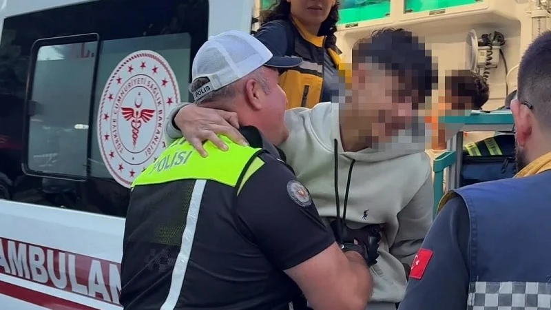 Kaza yapıp kaçan sürücü polise sarılıp ağladı