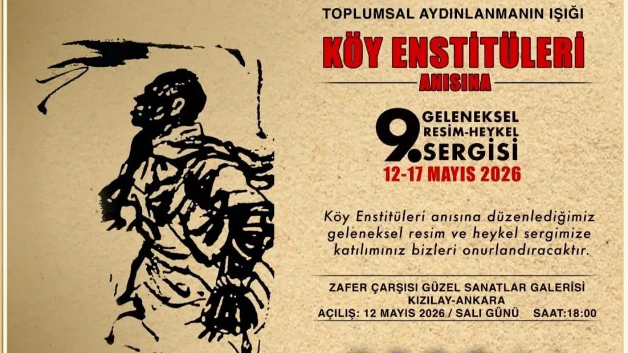 Köy Enstitüleri anısına düzenlenen 9. Resim Heykel Sergisi açılıyor