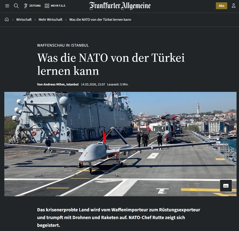 Savunmadaki atılımlar Almanların dilinde: Türkiye NATO'ya ders verecek seviyede