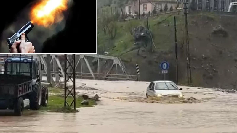 Sel paniğinde silahla uyarı: Köy faciadan döndü