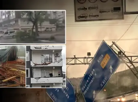 Süper hücre şehri talan etti! Gaziantep'te yağmur, dolu, fırtına ve hortum aynı anda etkili oldu