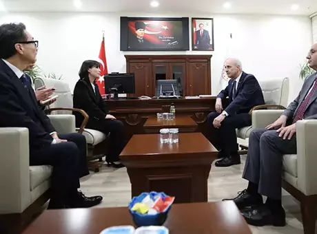 TBMM Başkanı Kurtulmuş rahatsızlanan Güney Kore milletvekilini ziyaret etti
