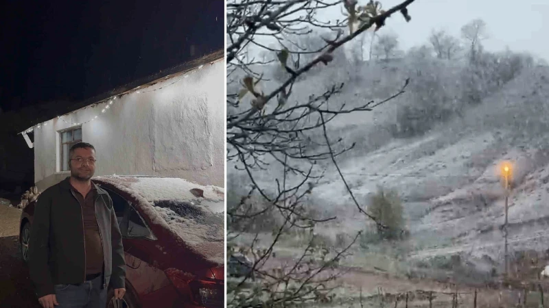 Tokat’ta bahar kar sürprizi